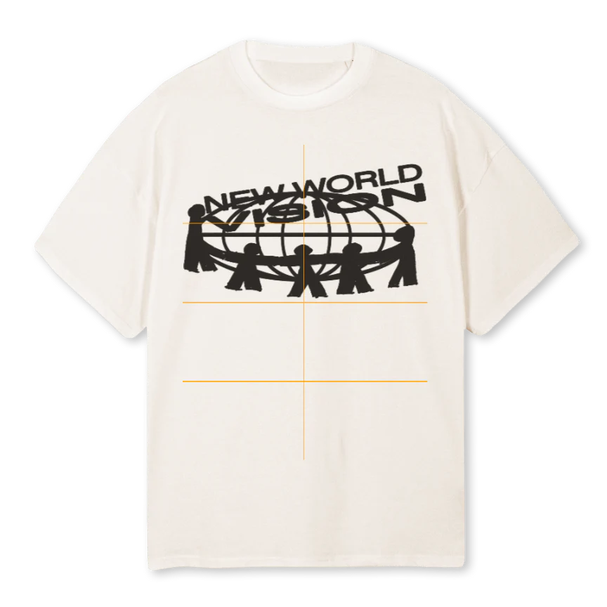 NWVTWTH Vintage White Oversized Tee.
