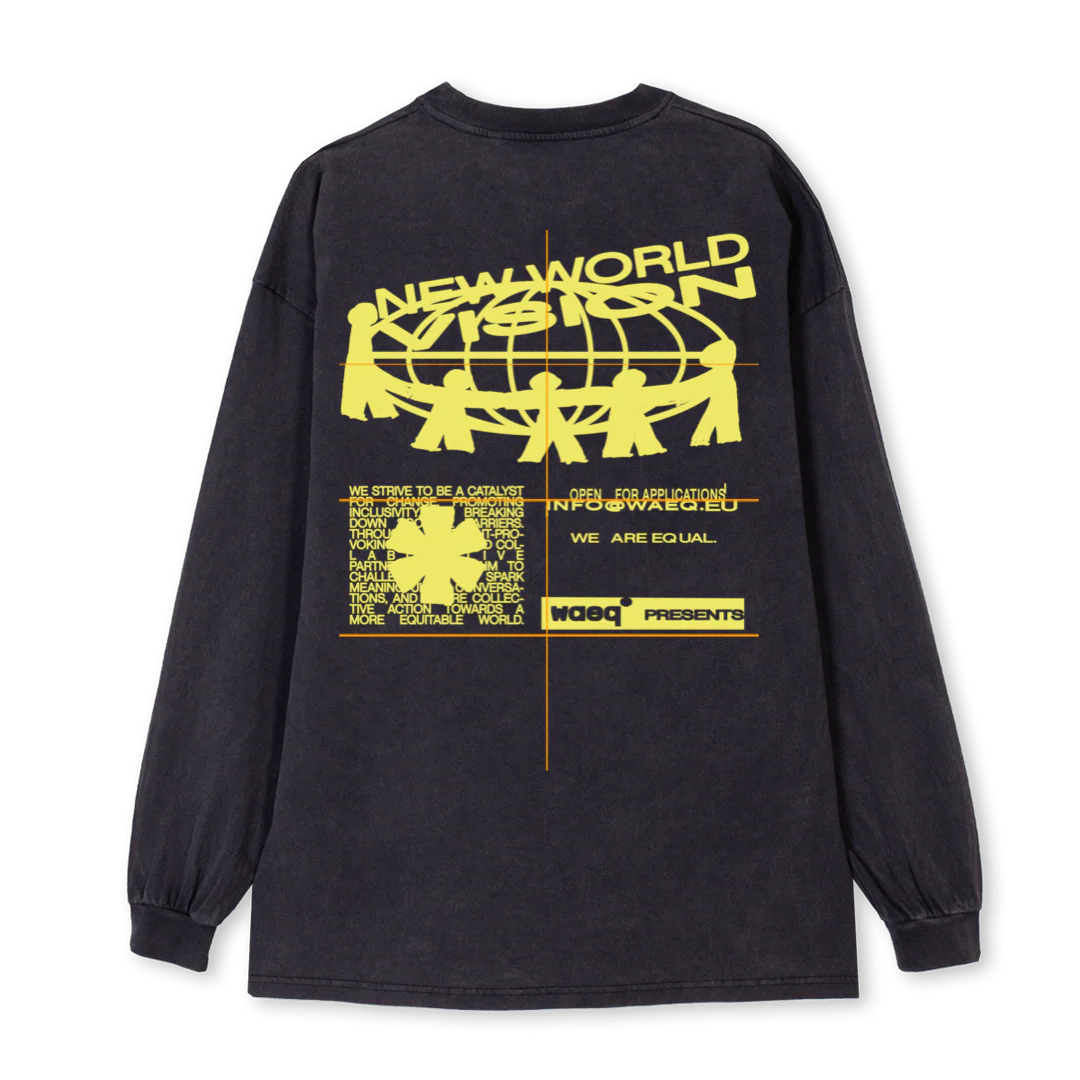 NWVYELLOW Vintage Black Oversized LS Tee. - Image 2