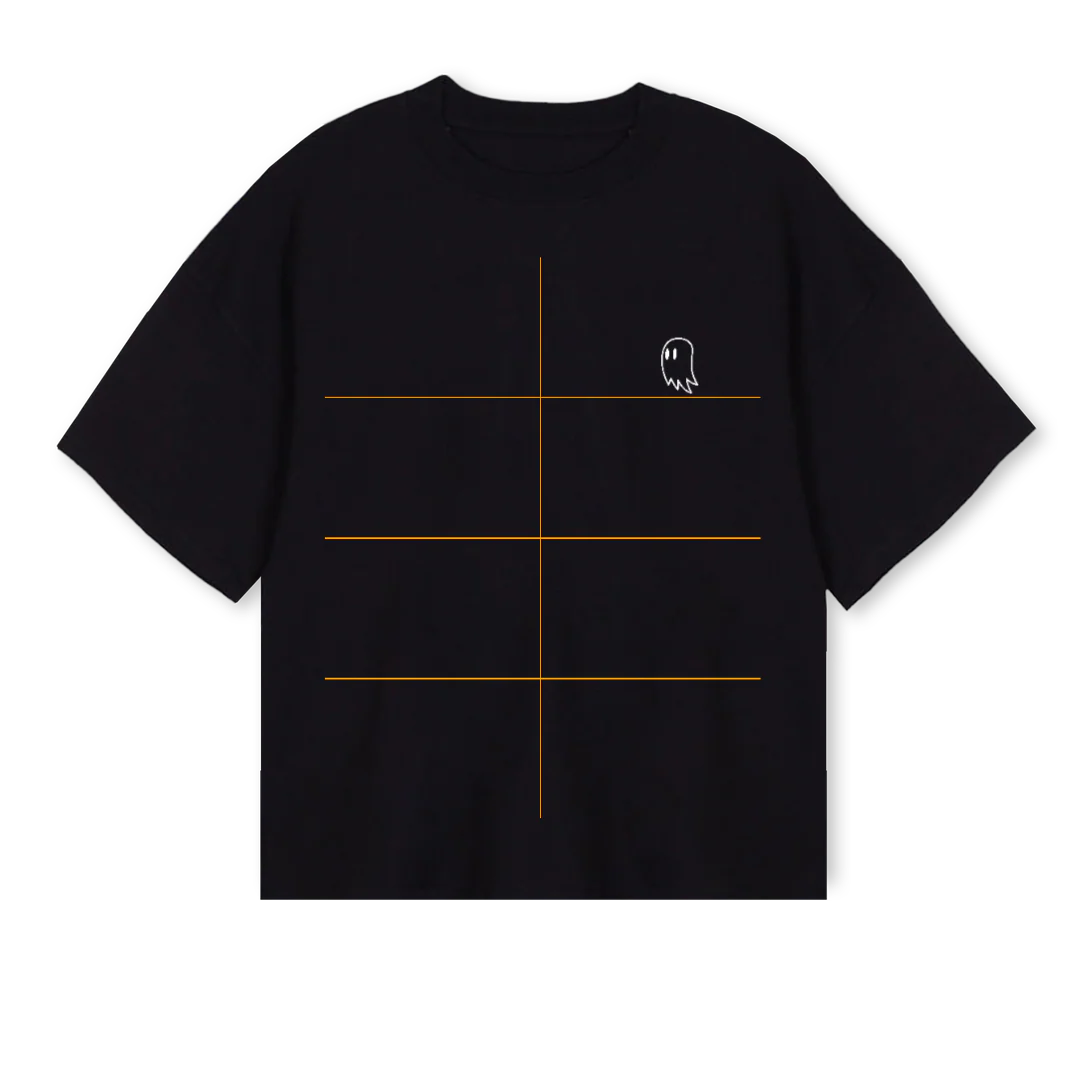 NYCWHITE Black Oversized Boxy Tee.