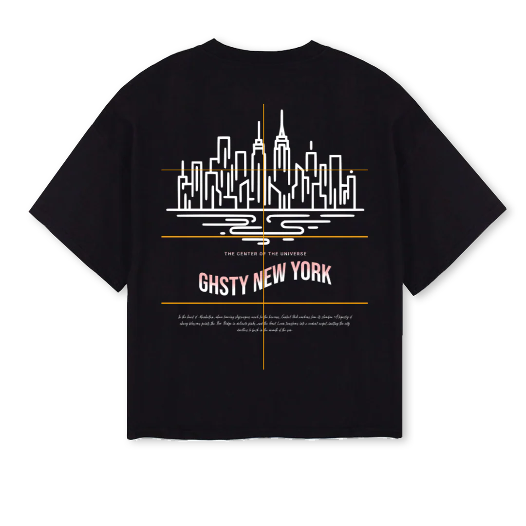 NYCWHITE Black Oversized Boxy Tee. - Image 2