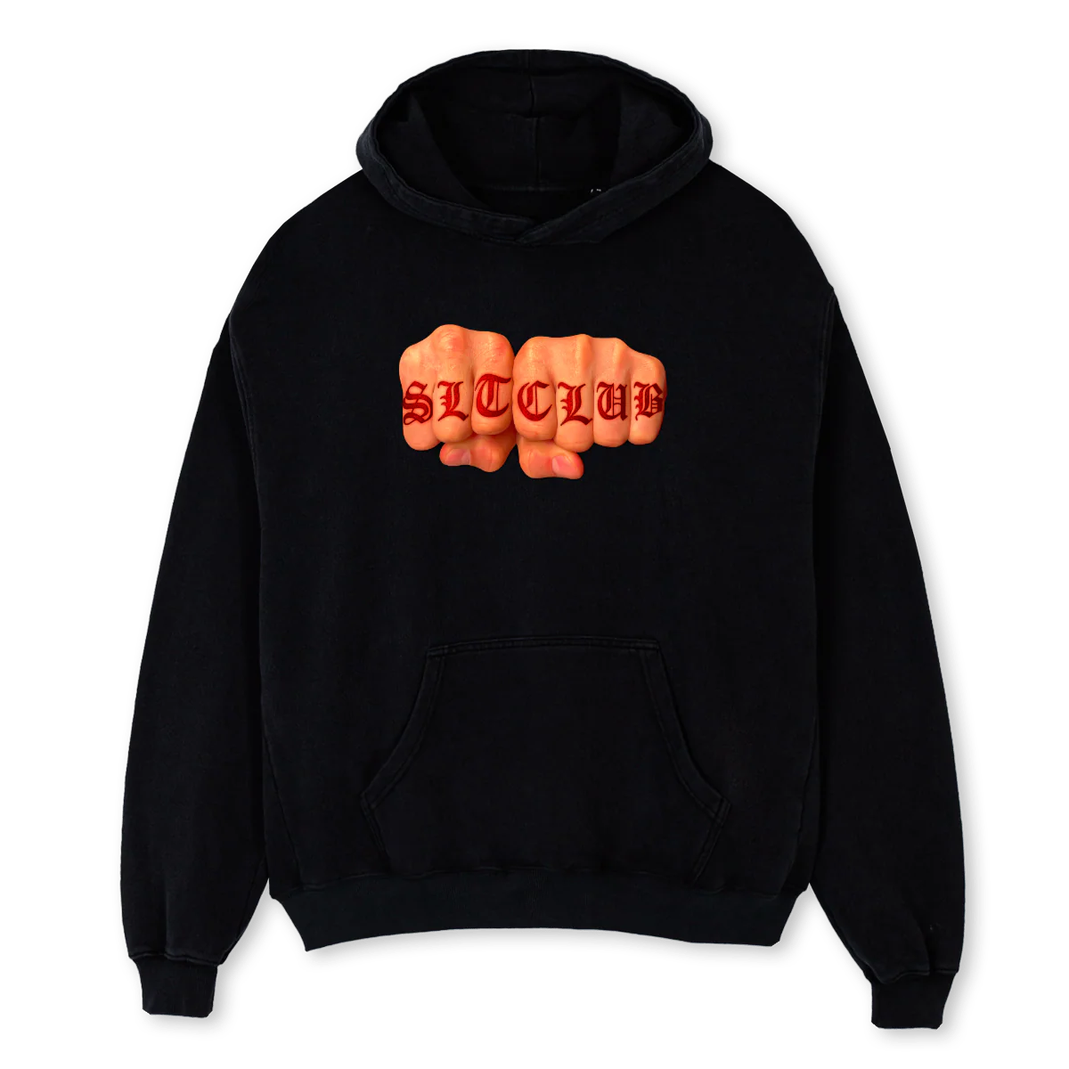NYRKKI Black Oversized Hoodie.