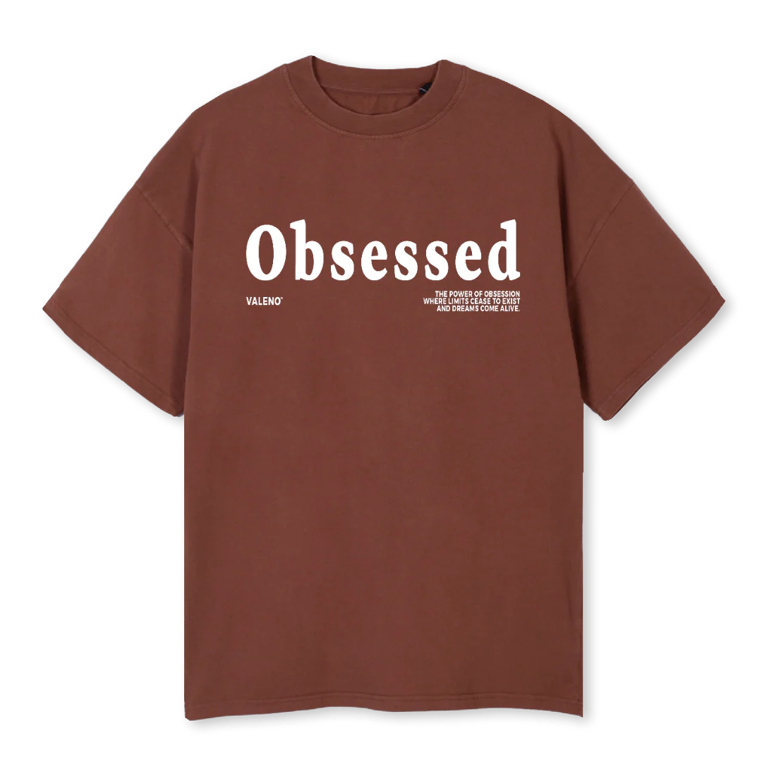 OBSESSEDBROWNTEE Vintage Brown Oversized Tee.