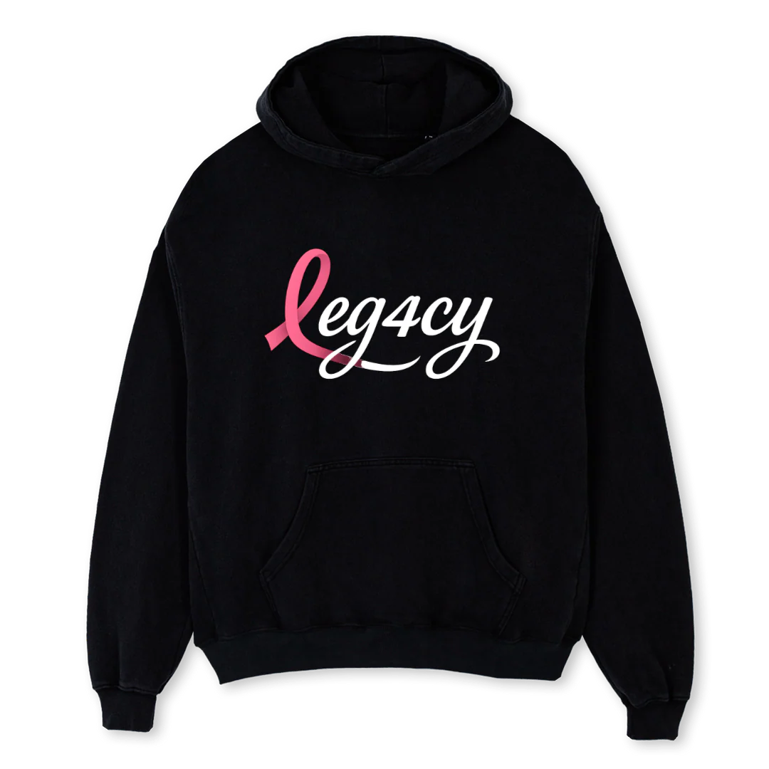 OCT LEGCY Black Oversized Hoodie.