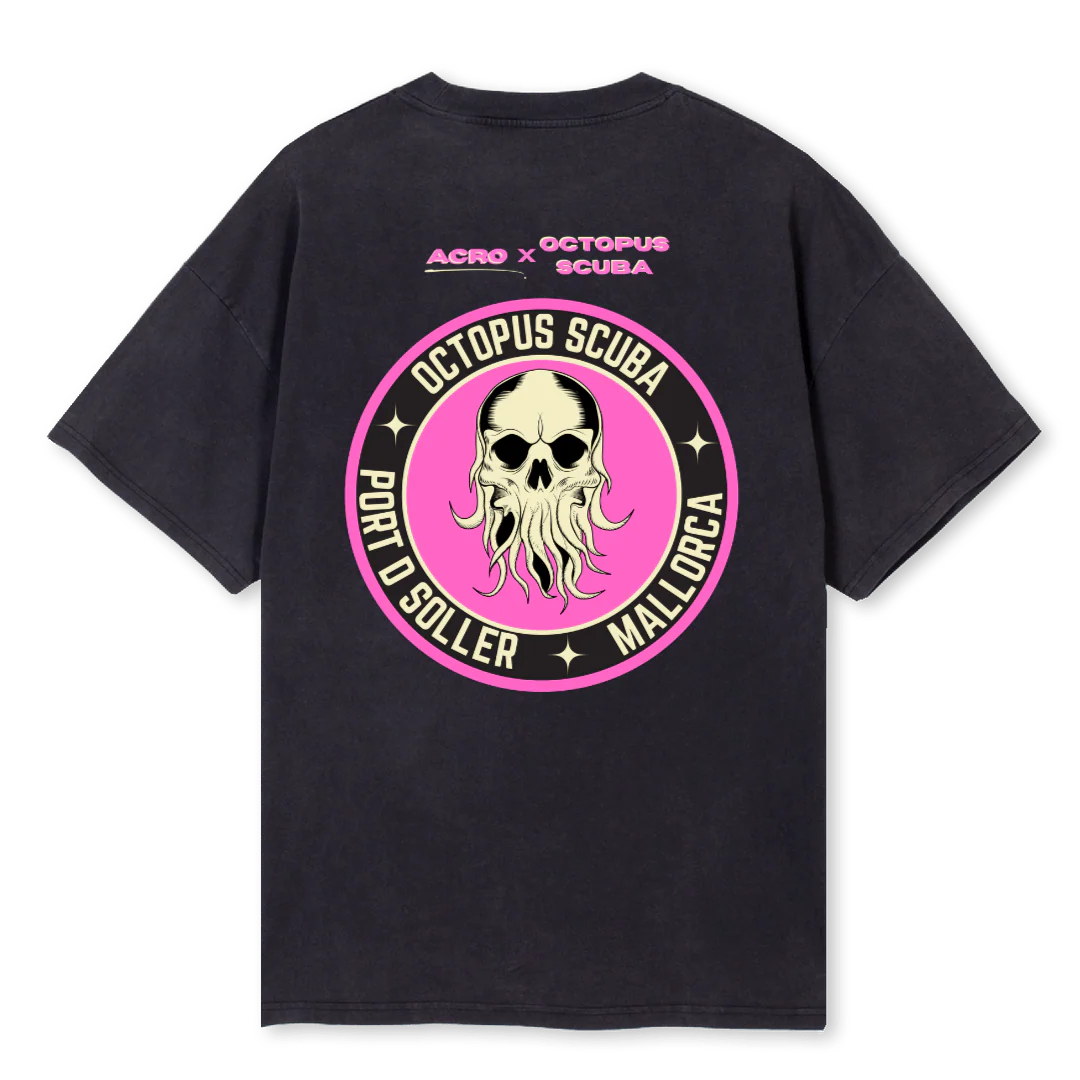 OCTACR Vintage Black Oversized Tee. - Image 2