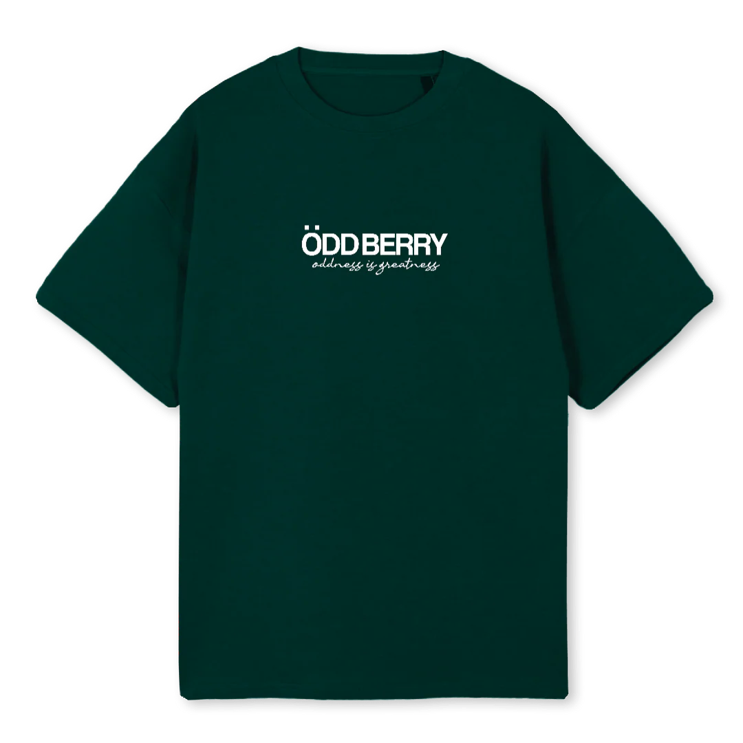 ODD BERRY CAMP OSWGT Wild Green Oversized Tee.