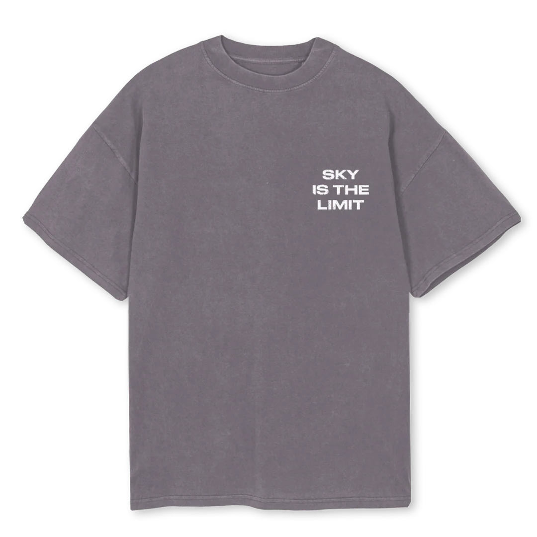 ODFSKY Pigment Grey Oversized Tee.
