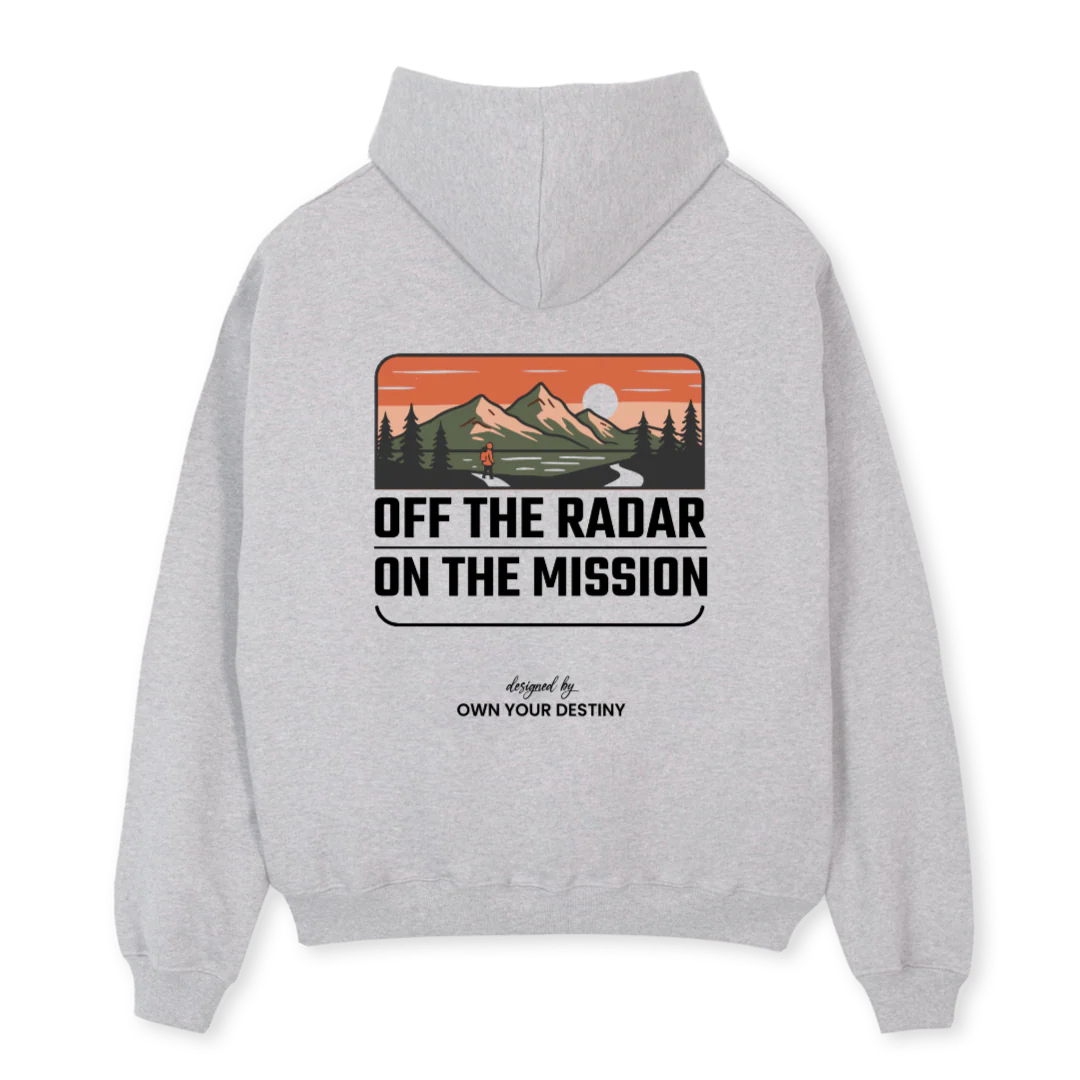 OFFLINE Light Grey Marl Oversized Hoodie. - Image 2