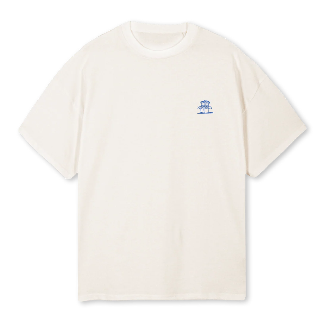 OFFWHITEQUIEROSIESTA Vintage White Oversized Tee.