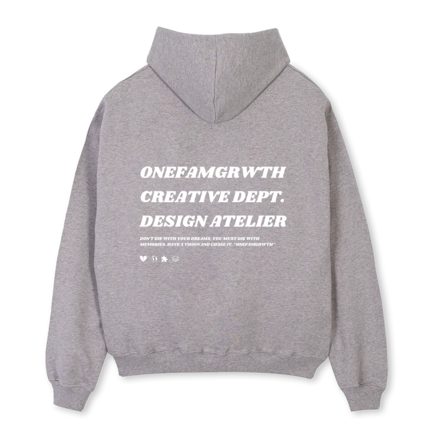 OFGGREYH Grey Marl Oversized Hoodie. - Image 2