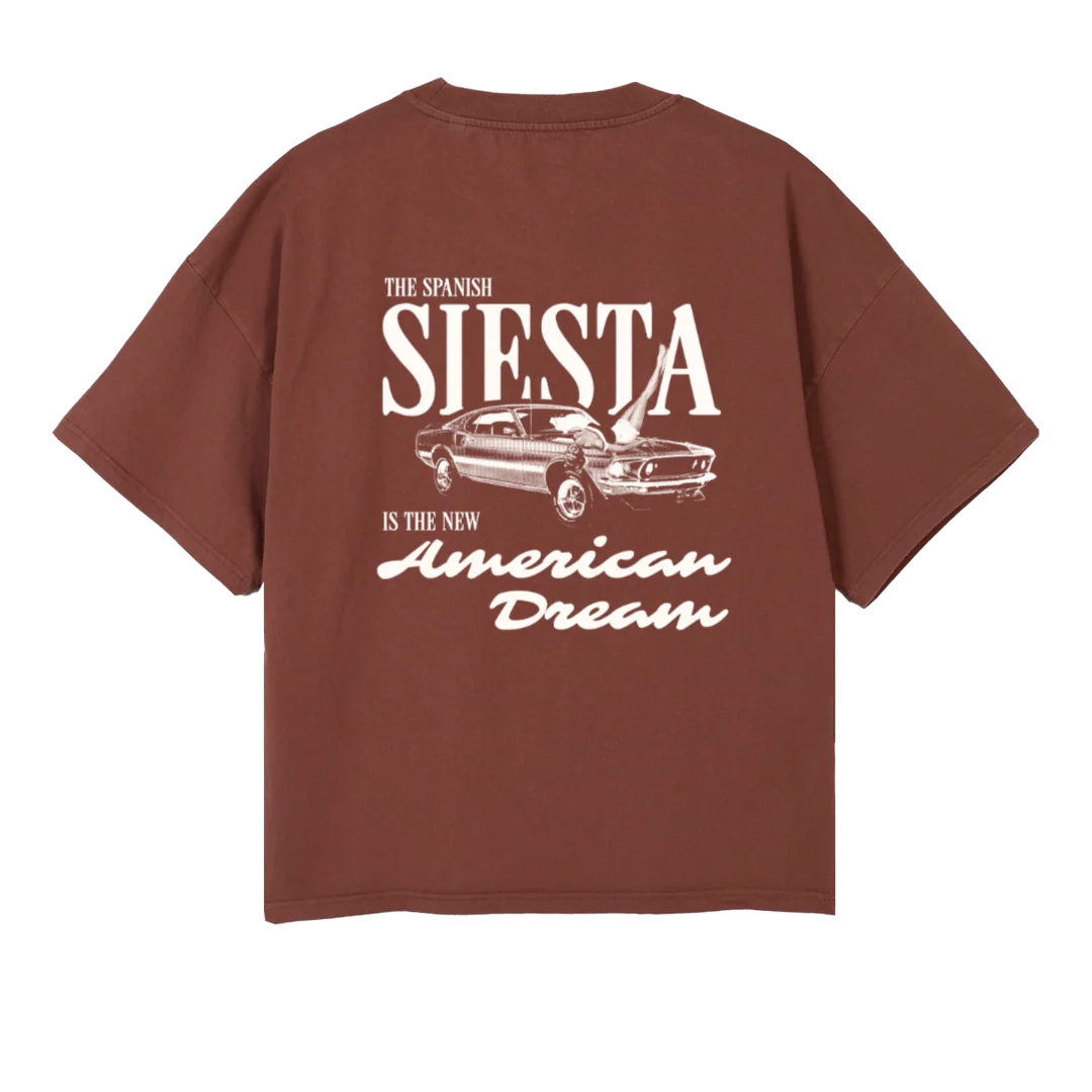 OFICIALAMERICANDREAM Vintage Brown Oversized Boxy Tee. - Image 2