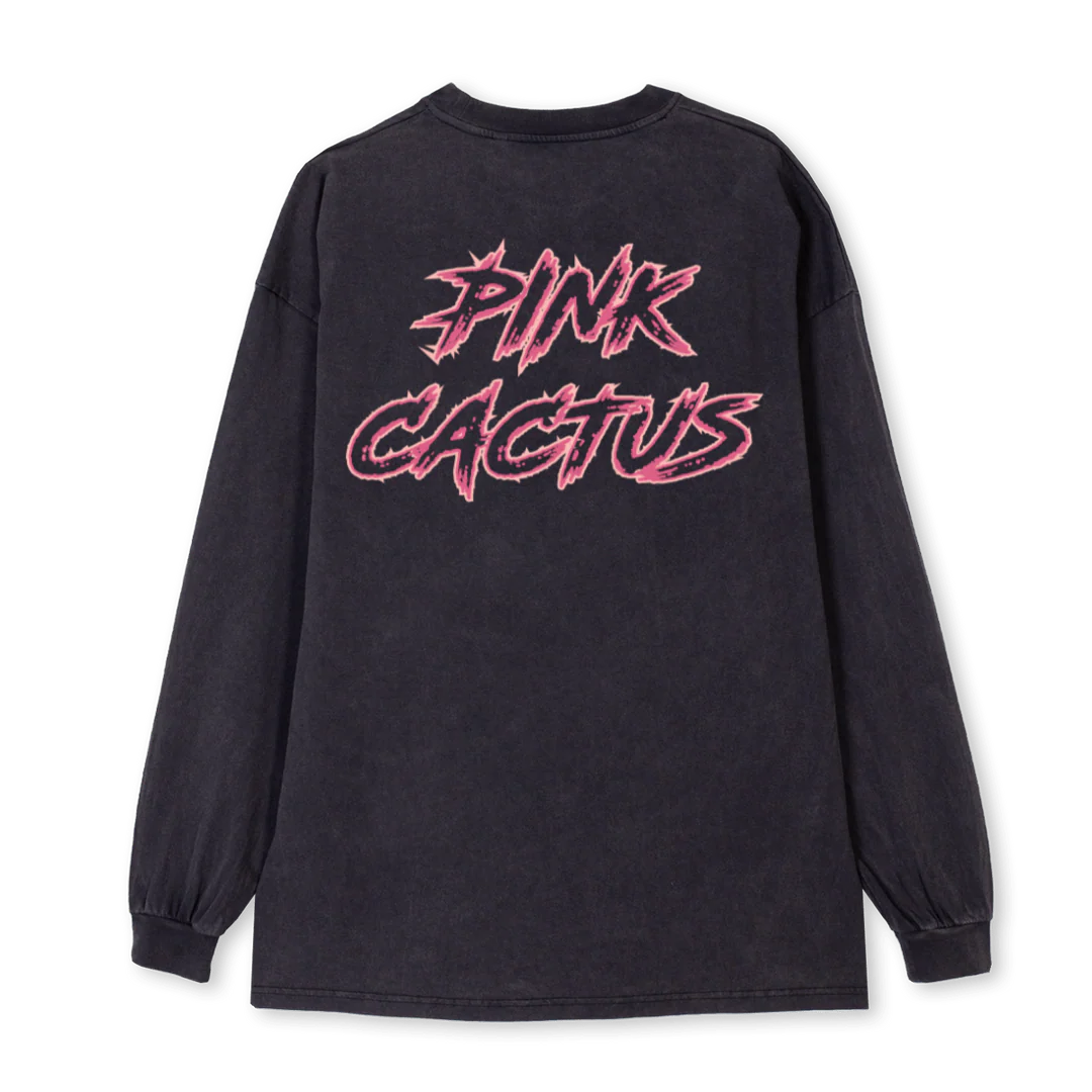 OGLONG Vintage Black Oversized LS Tee. - Image 2
