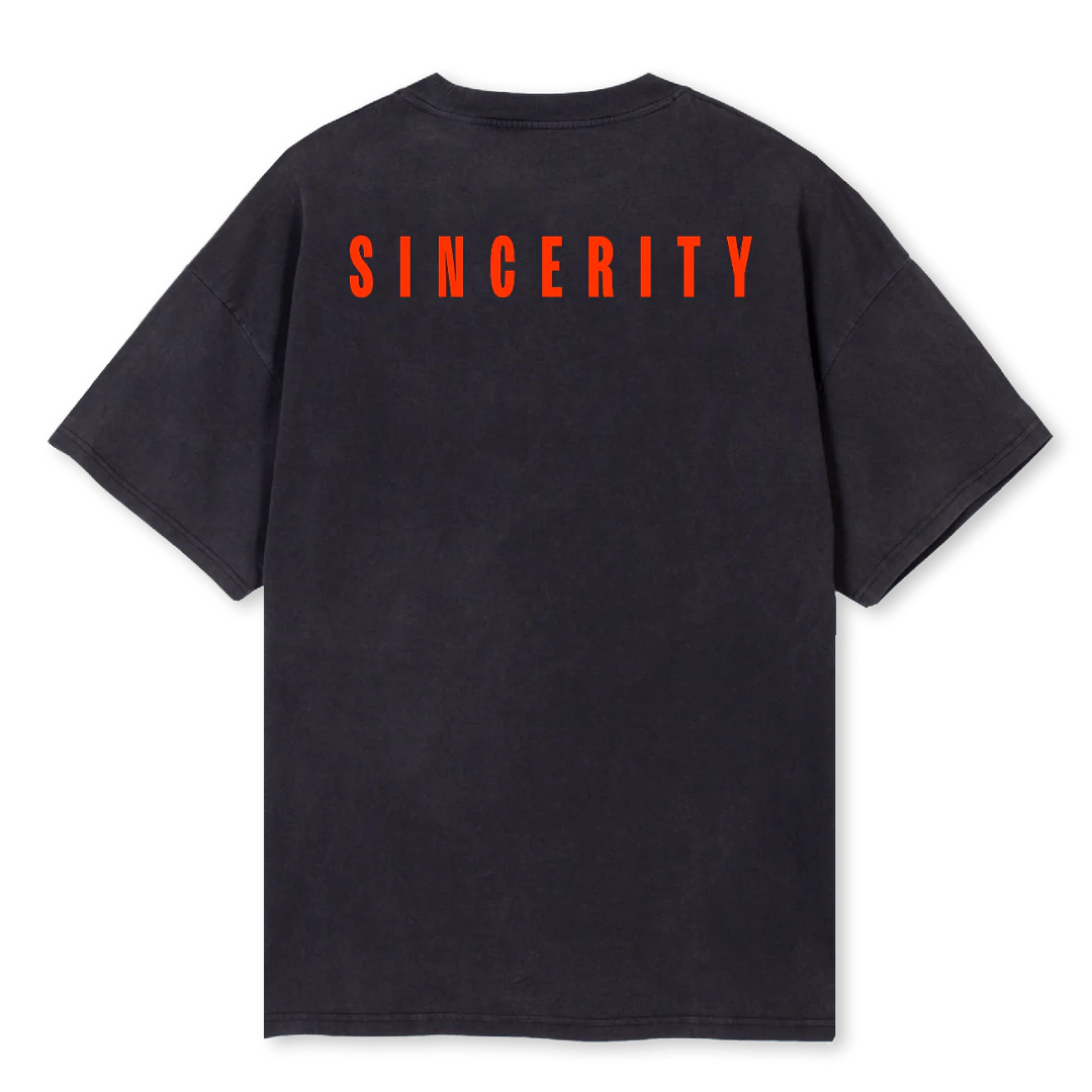 OJEBLACKSENCIRITY Vintage Black Oversized Tee. - Image 2
