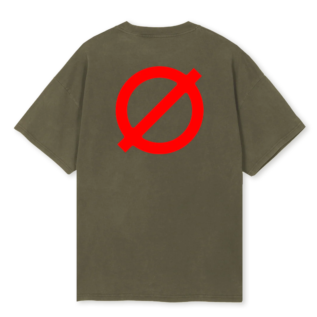 OJEOLIVE Vintage Olive Oversized Tee. - Image 2