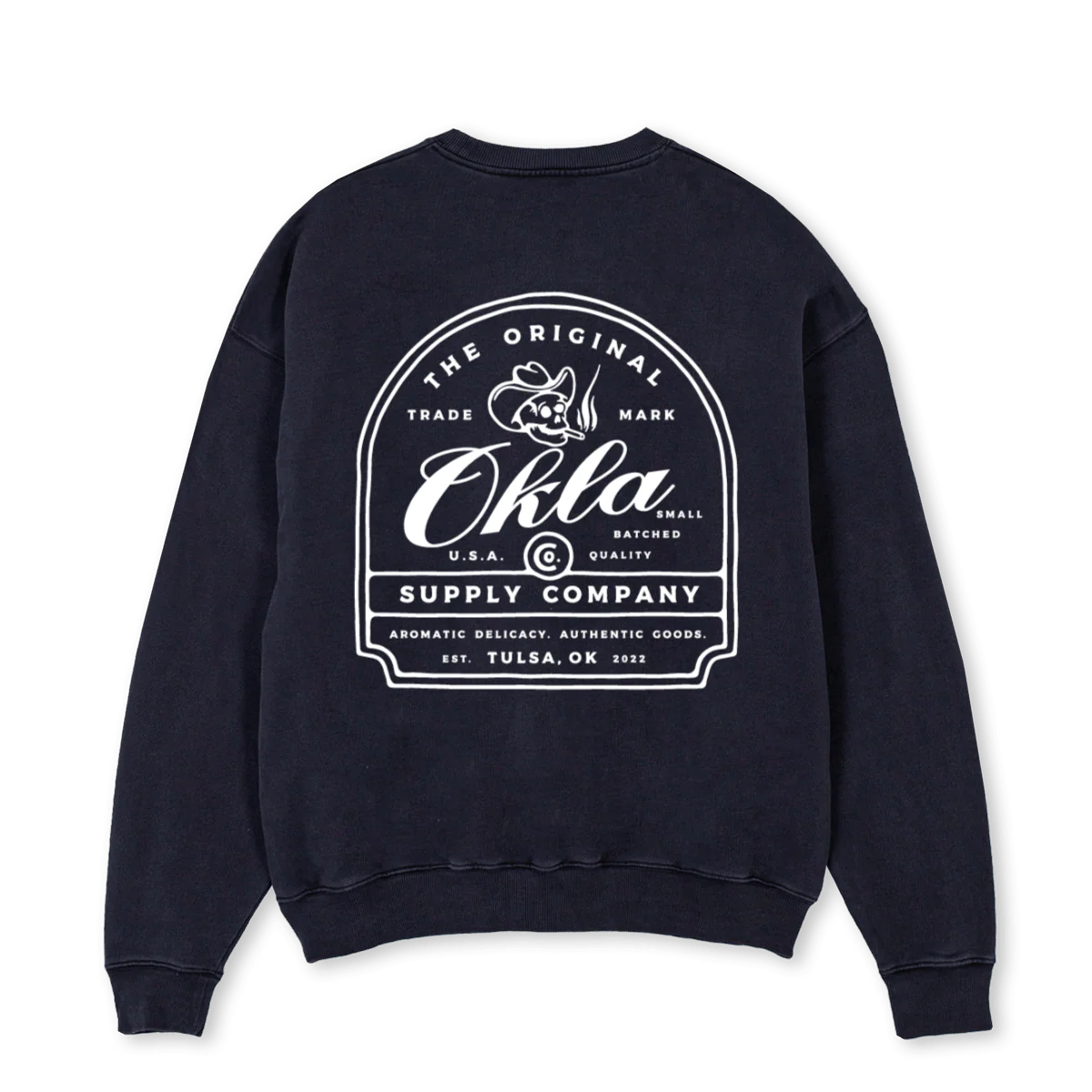 OKLA VINTAGE Vintage Black Oversized Crewneck Sweater. - Image 2