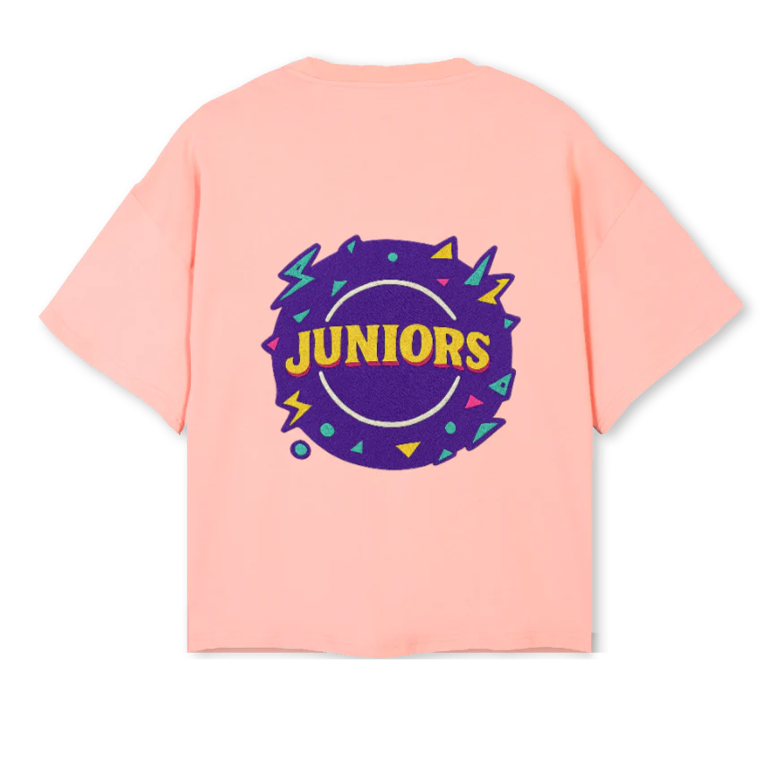 OLD SCHOO Pink Clay Oversized Boxy Tee. - Image 2