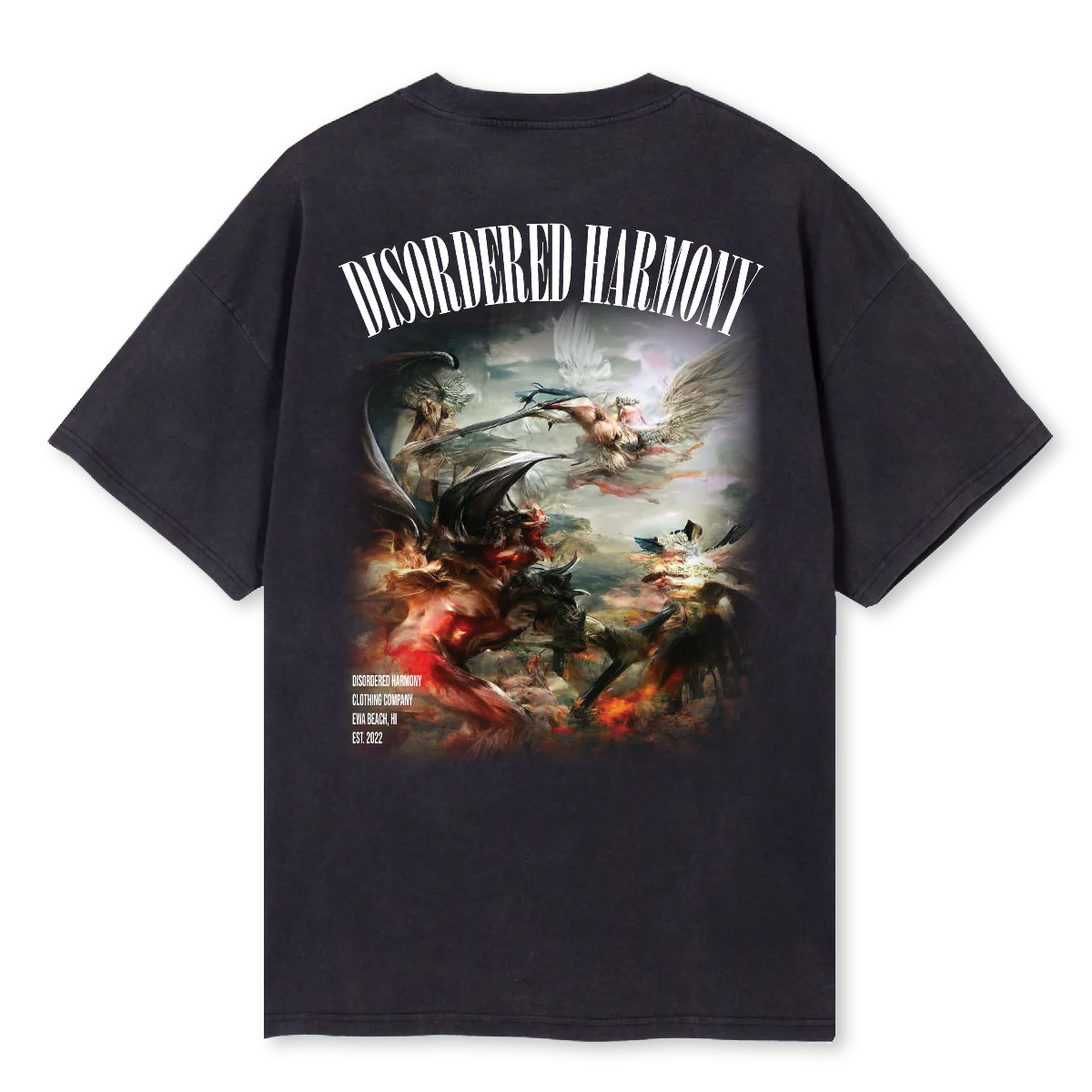 OLD SKOOL Vintage Black Oversized Tee.