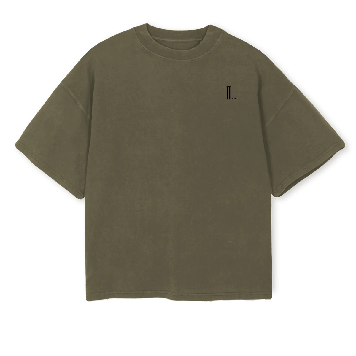 OLIV LUCEL Vintage Olive Oversized Boxy Tee.