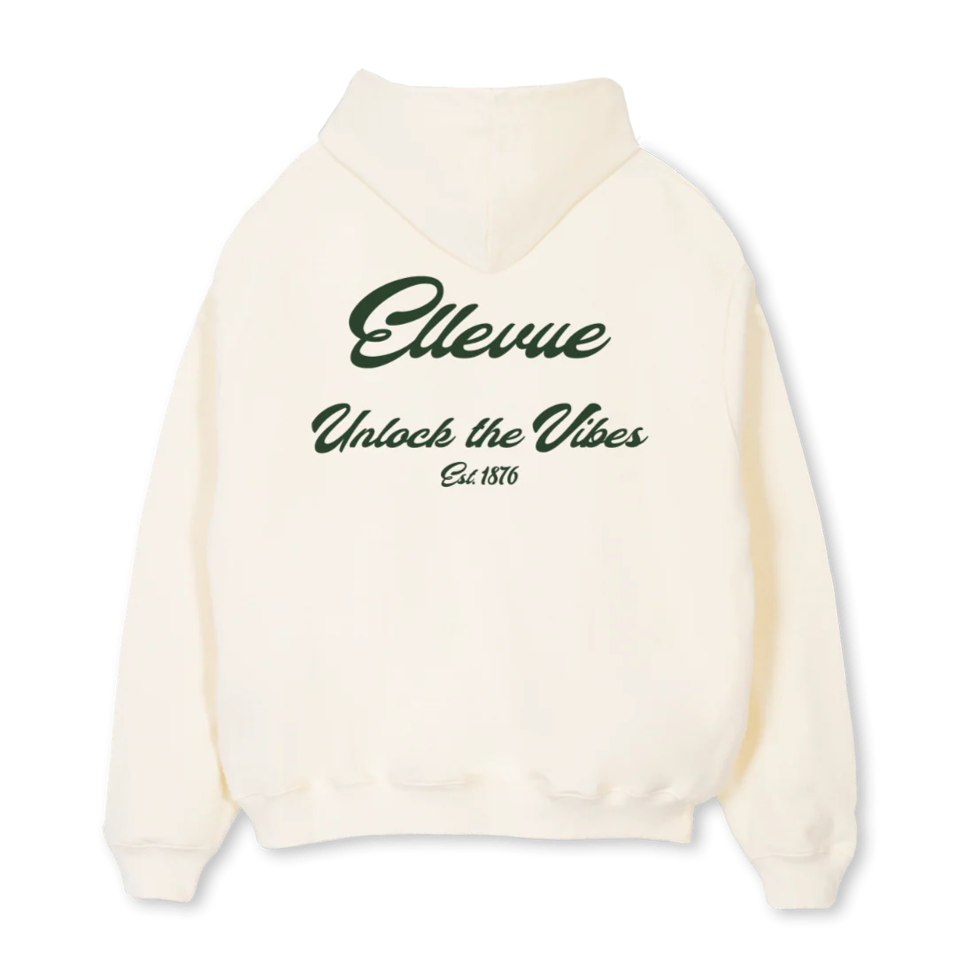 OLIVE Cream Oversized Hoodie. - Image 2