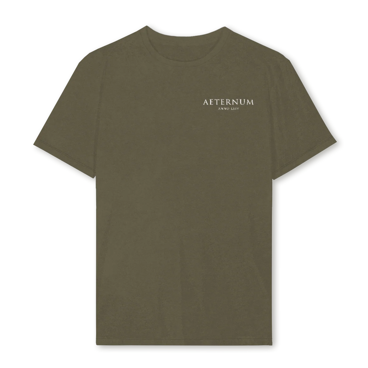 OLIVE FRONT ONLY Vintage Olive Regular Tee.