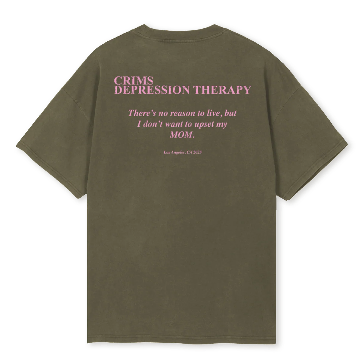 OLIVEPINK Vintage Olive Oversized Tee. - Image 2