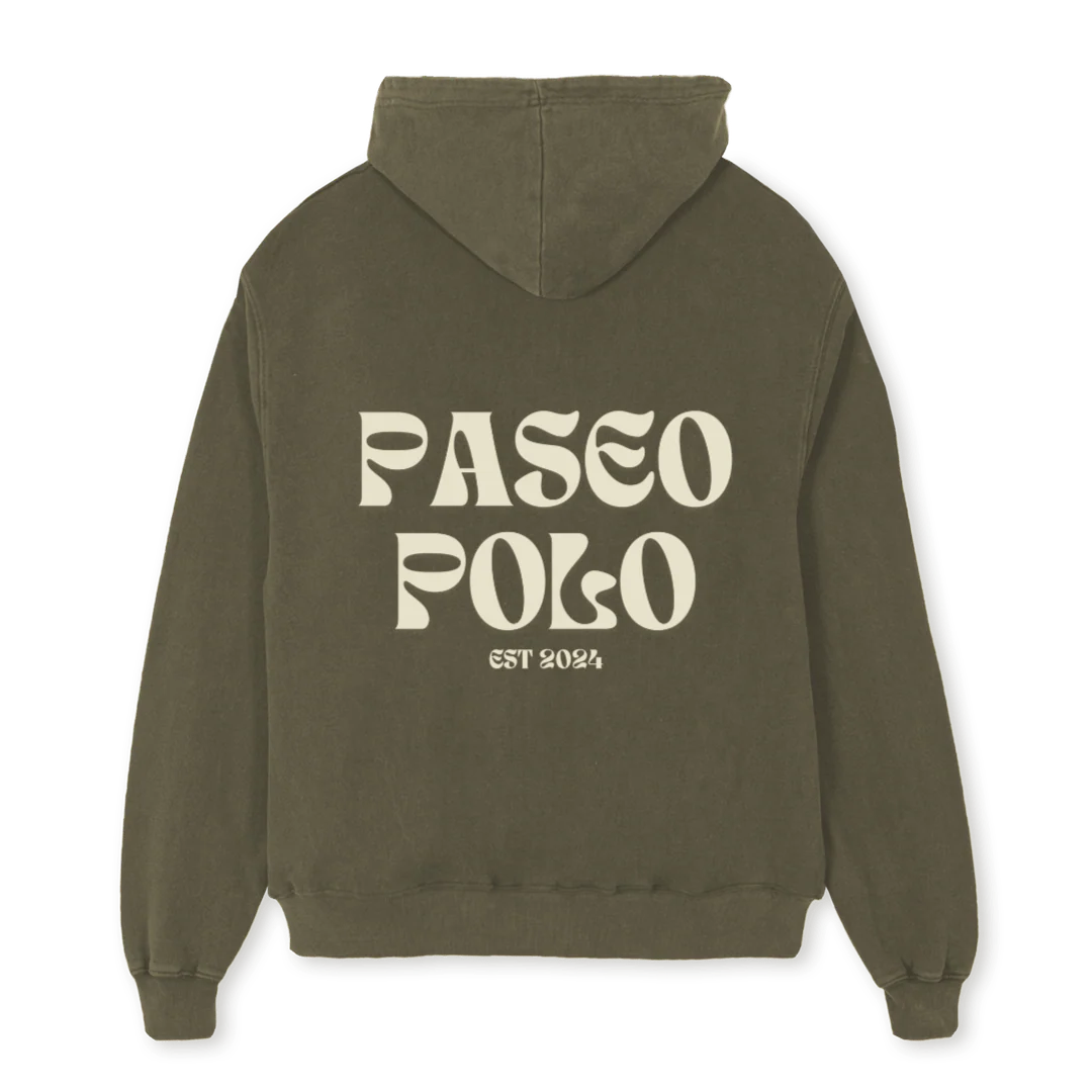 OLIVESH Vintage Olive Oversized Hoodie. - Image 2