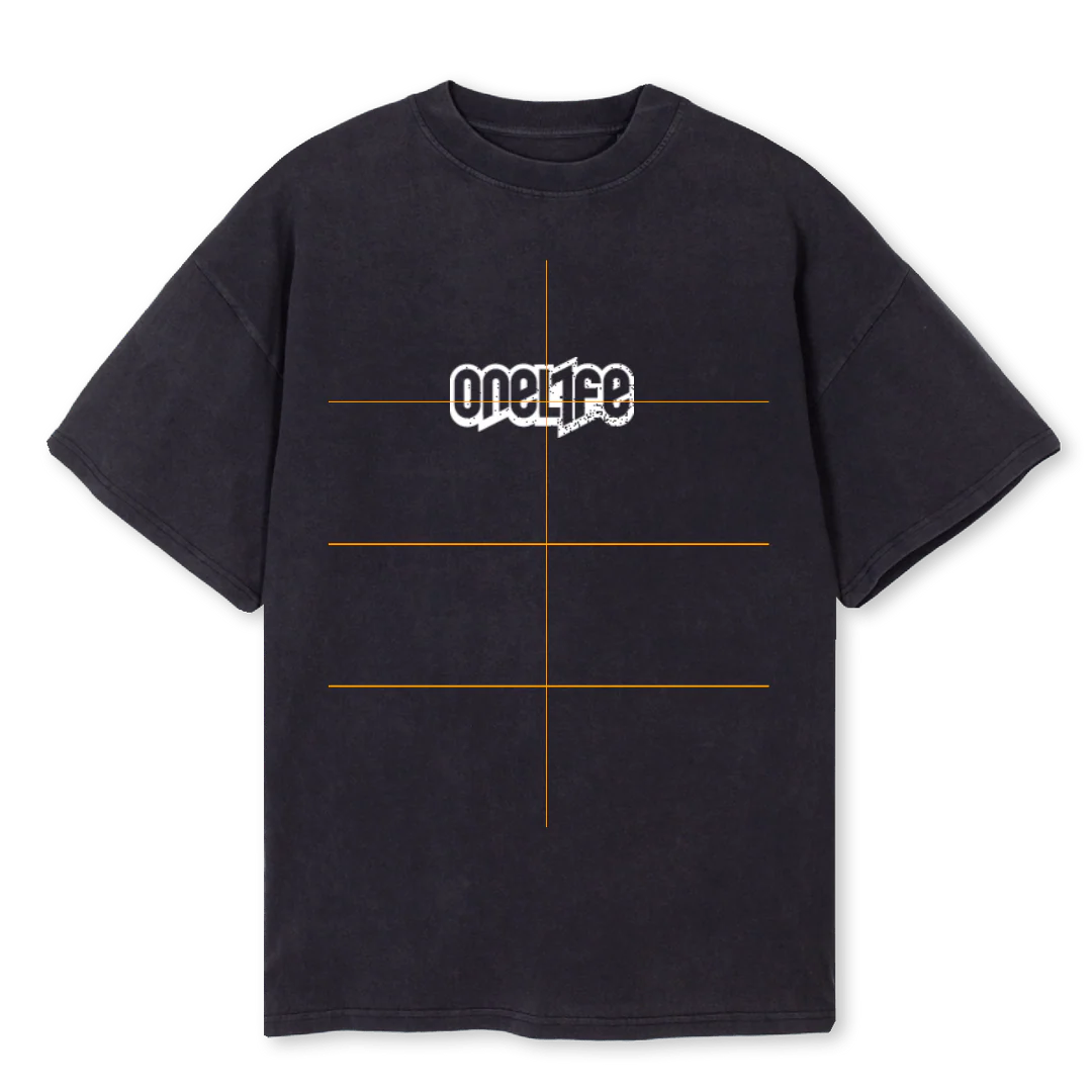 OLR TSHIRT SAMPLE Vintage Black Oversized Tee.