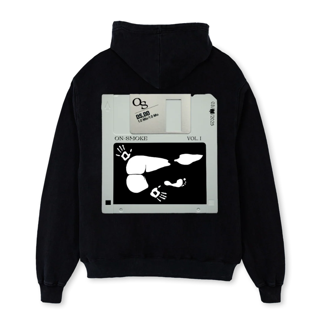 ON SMOKE VONE Black Oversized Hoodie. - Image 2