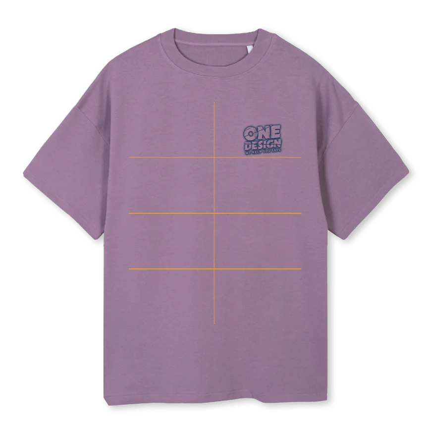 ONEDESIGNSAILPURBLE Purple Oversized Tee.
