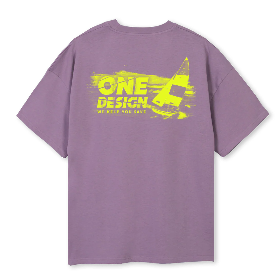 ONEDPURBLEYELLOW Purple Oversized Tee. - Image 2