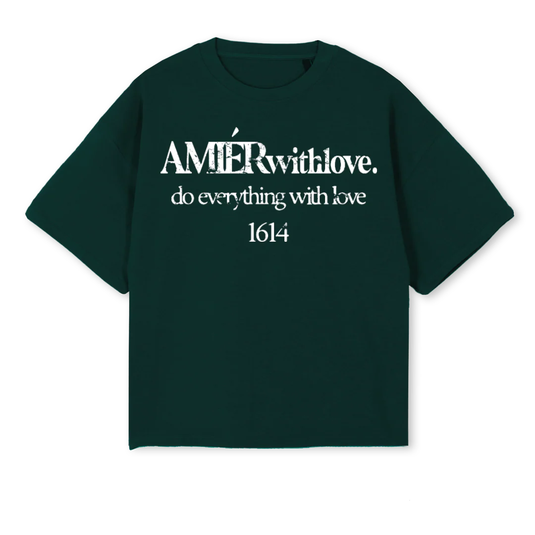 ONESIXFOURETEE Wild Green Oversized Boxy Tee.