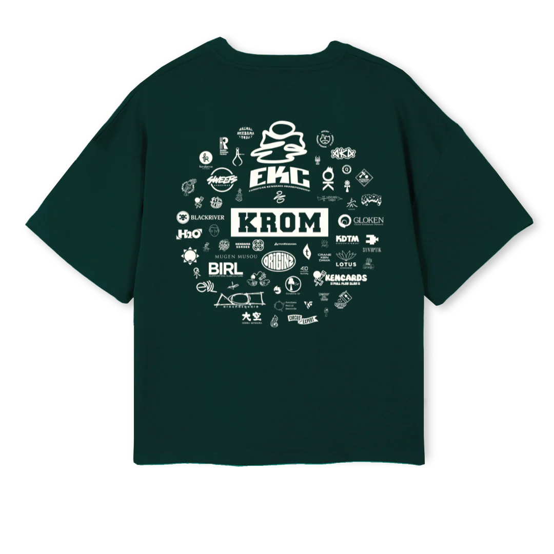 EKCTWENTYSIX_WG Wild Green Oversized Boxy Tee. - Image 2