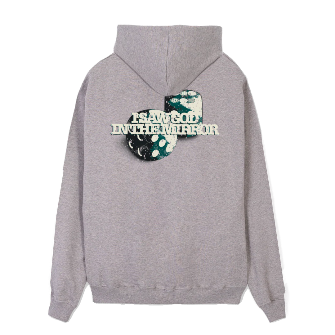 ONETRACKHOODIE Grey Marl Regular Zipped Hoodie. - Image 2
