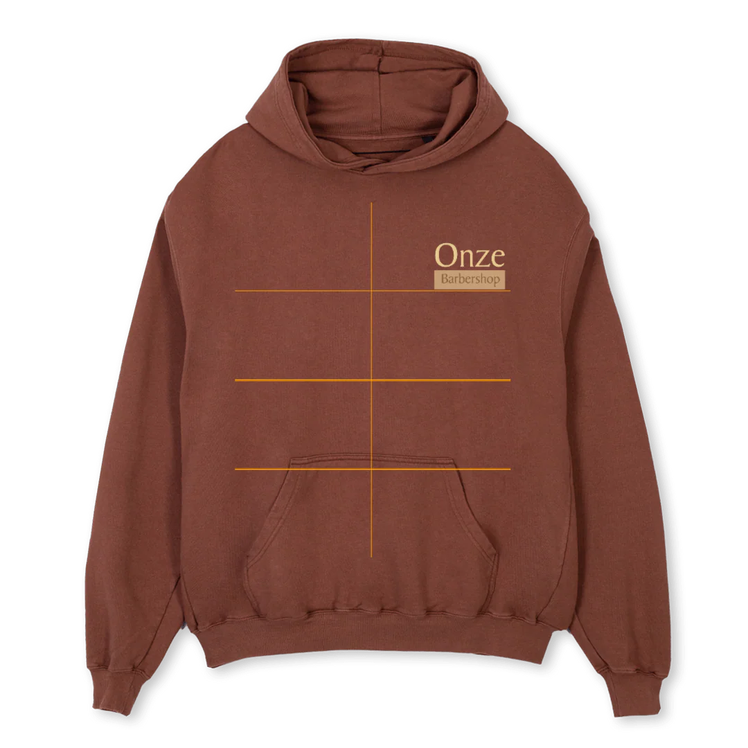 ONZE Vintage Brown Oversized Hoodie.