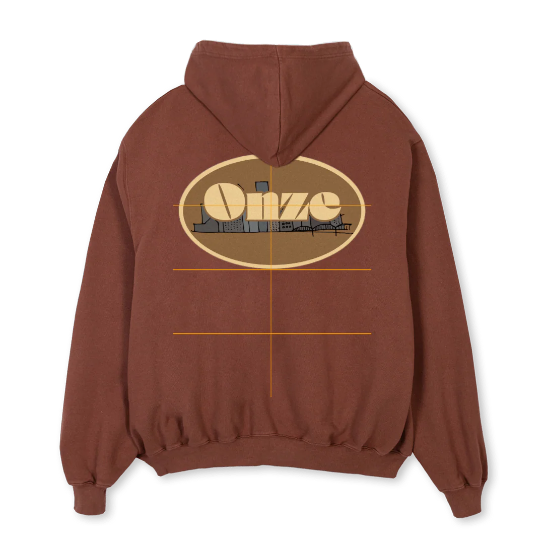 ONZE Vintage Brown Oversized Hoodie. - Image 2