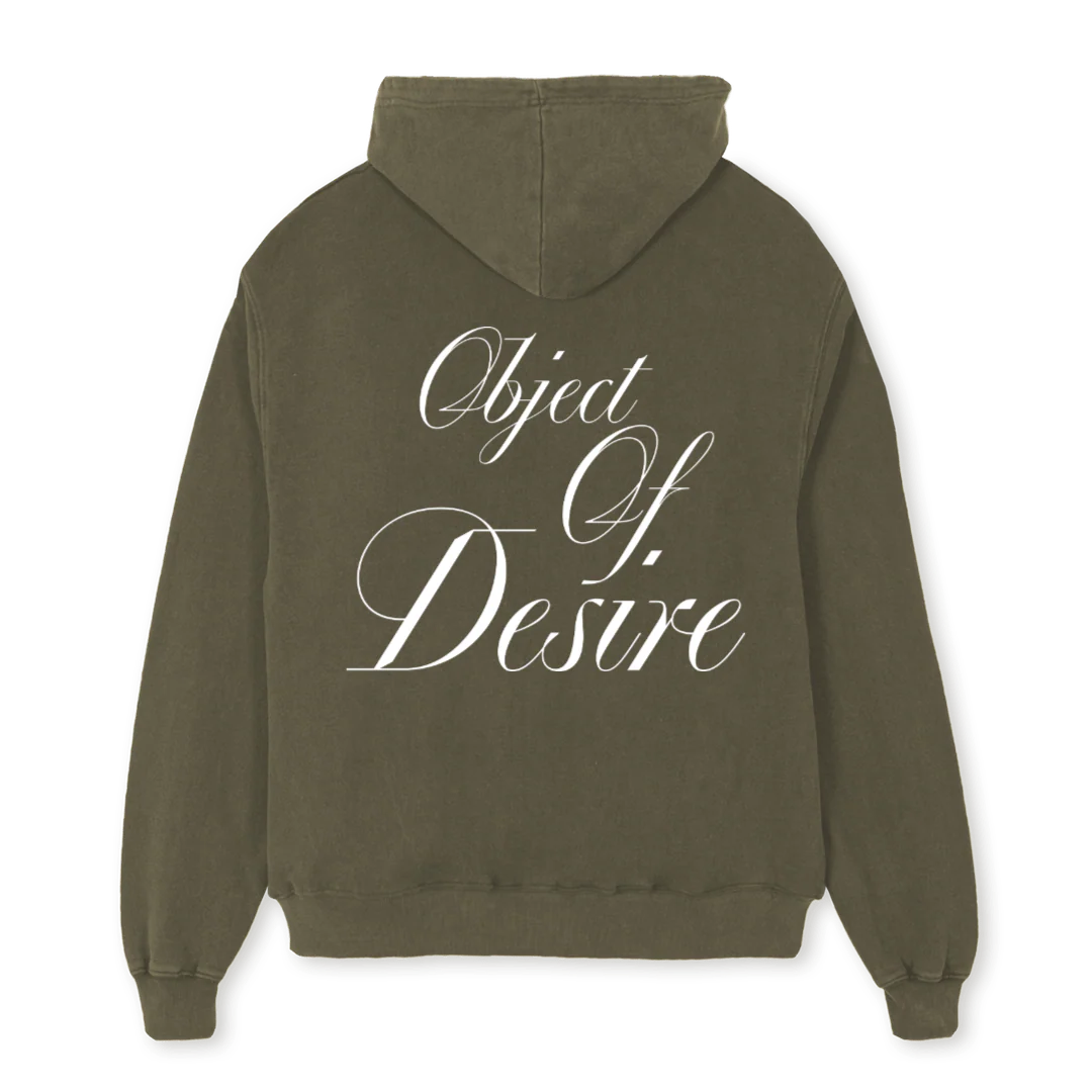 OOD HD Vintage Olive Oversized Hoodie. - Image 2