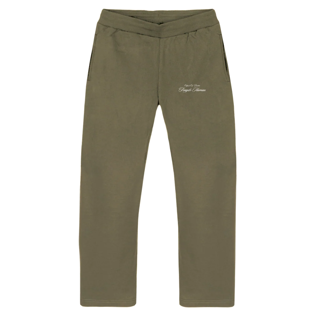 OOD PA Vintage Olive Straight-Leg Relaxed Sweatpants.