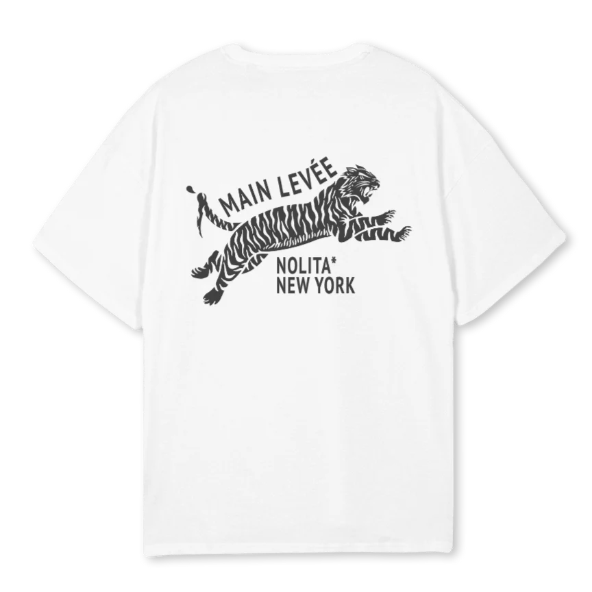 AMLCHINATOWNTIGER_W White Oversized Tee - Image 2