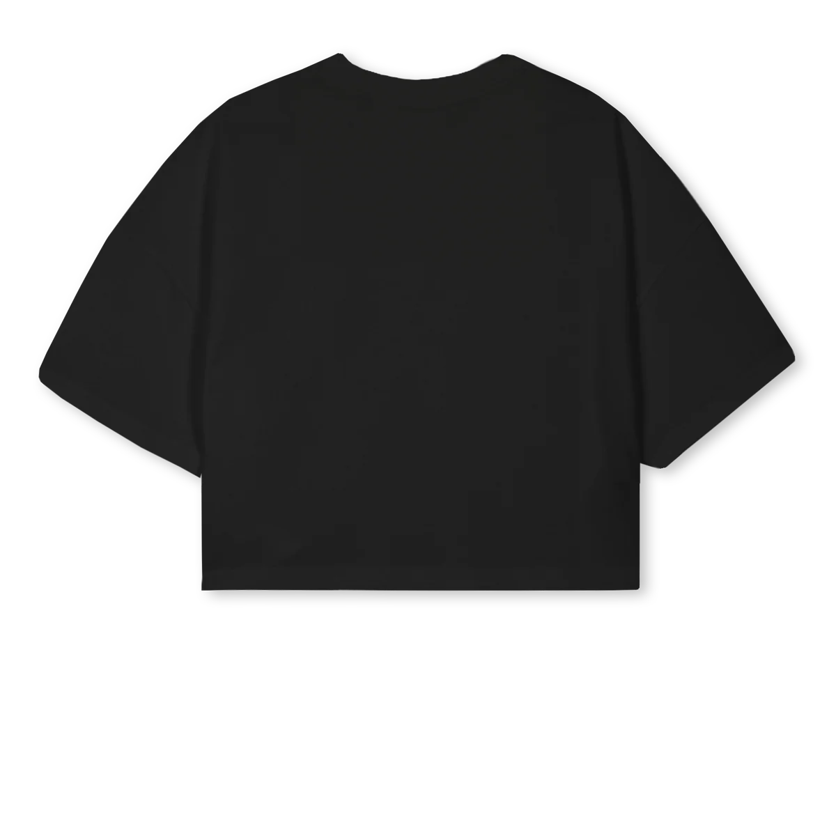 OOYL TC Black Cropped Oversized Tee. - Image 2