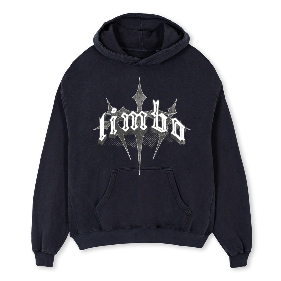 OPIUM Vintage Black Oversized Hoodie.