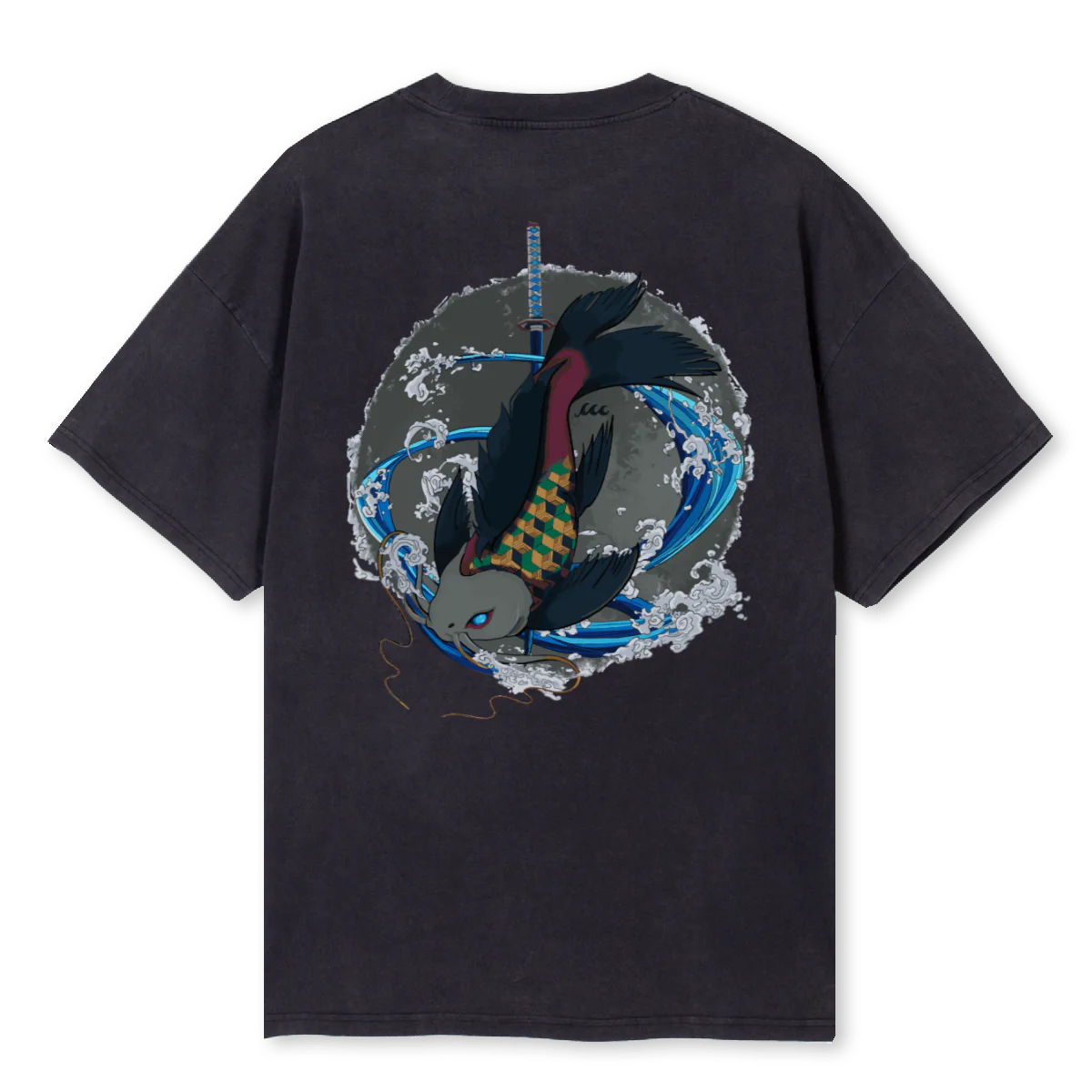 OPKFI Vintage Black Oversized Tee. - Image 2