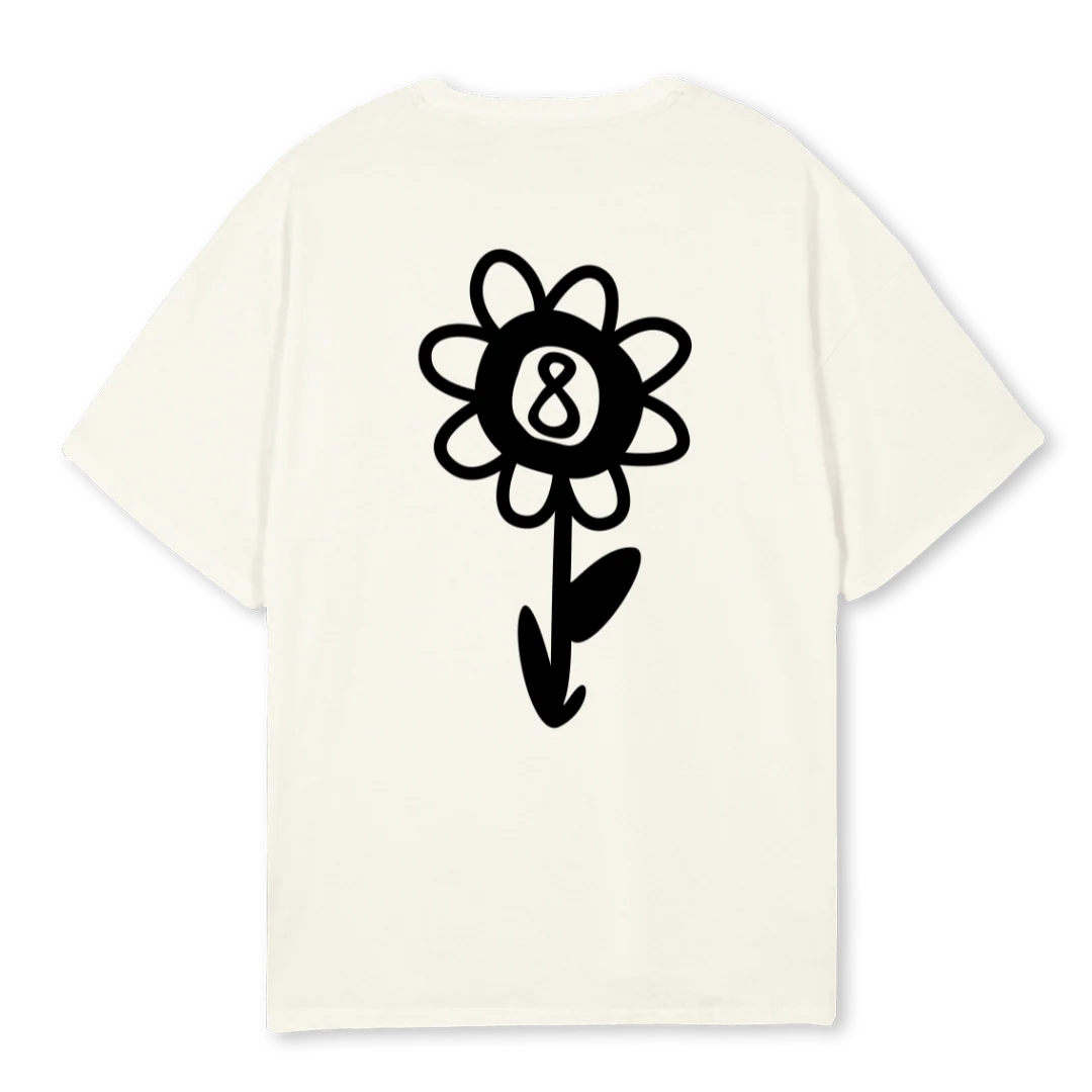 ORANGE NUANCE Cream Oversized Tee. - Image 2