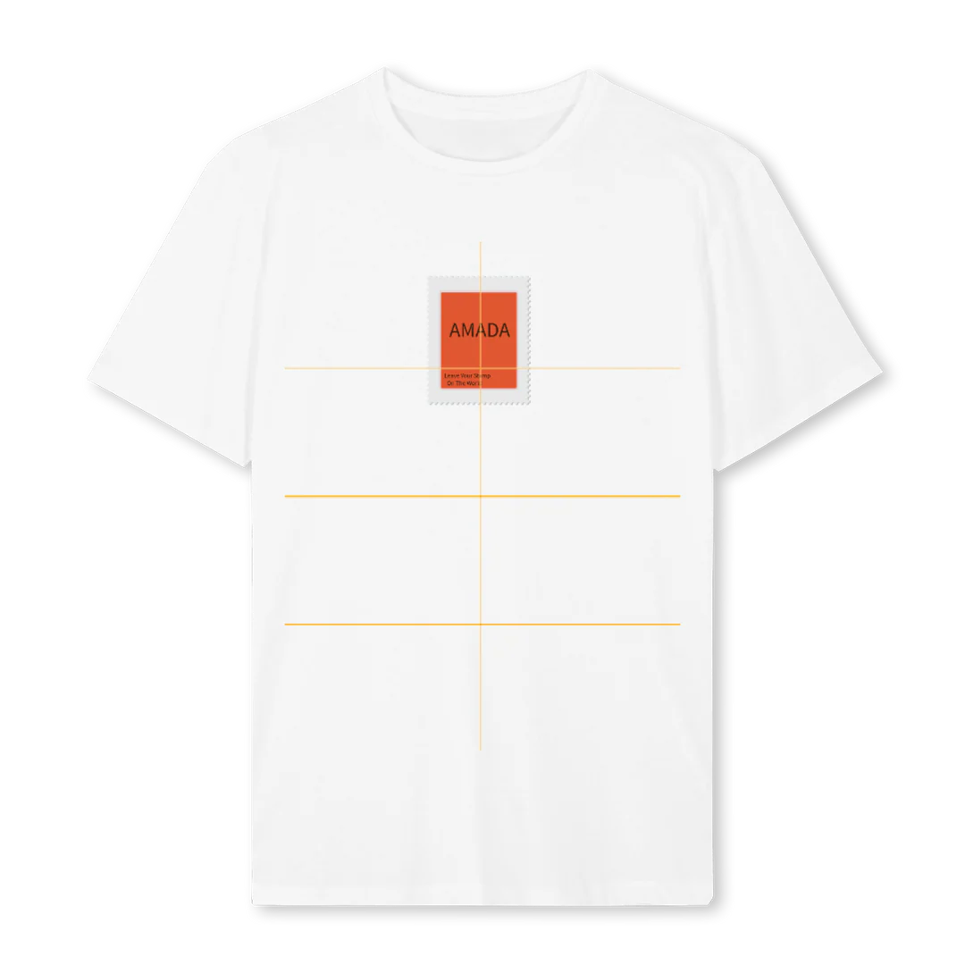 ORANGEAMADAWHITET White Regular Tee.