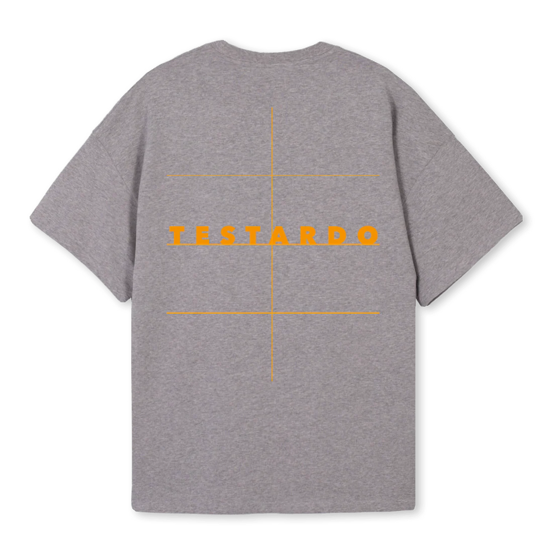 ORANGELOGO Grey Marl Oversized Tee. - Image 2