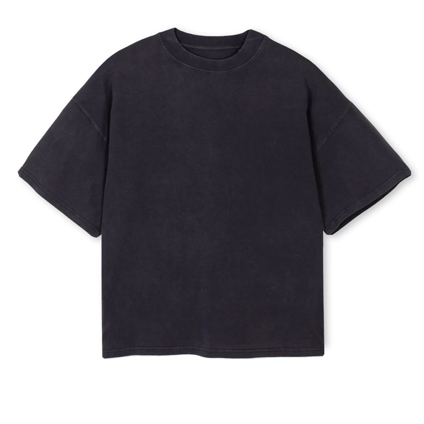 OSCAR Vintage Black Oversized Boxy Tee.