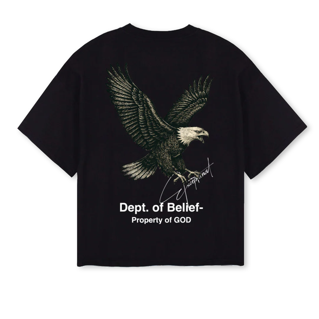 OSEAGBLK Black Oversized Boxy Tee. - Image 2