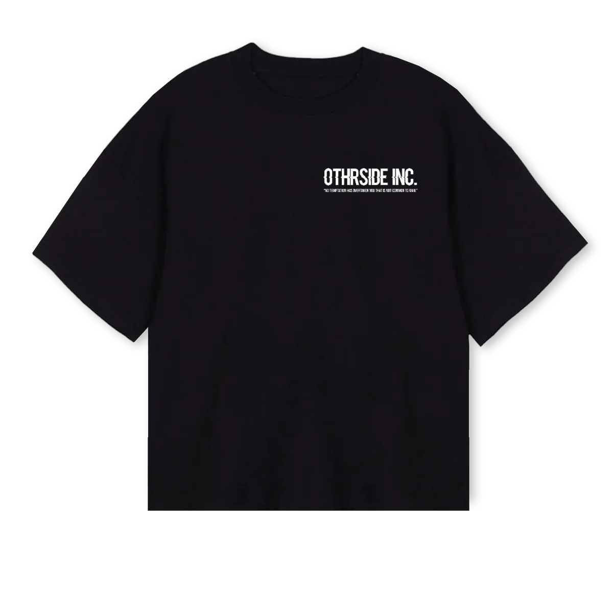 OSINCTWO Black Oversized Boxy Tee.