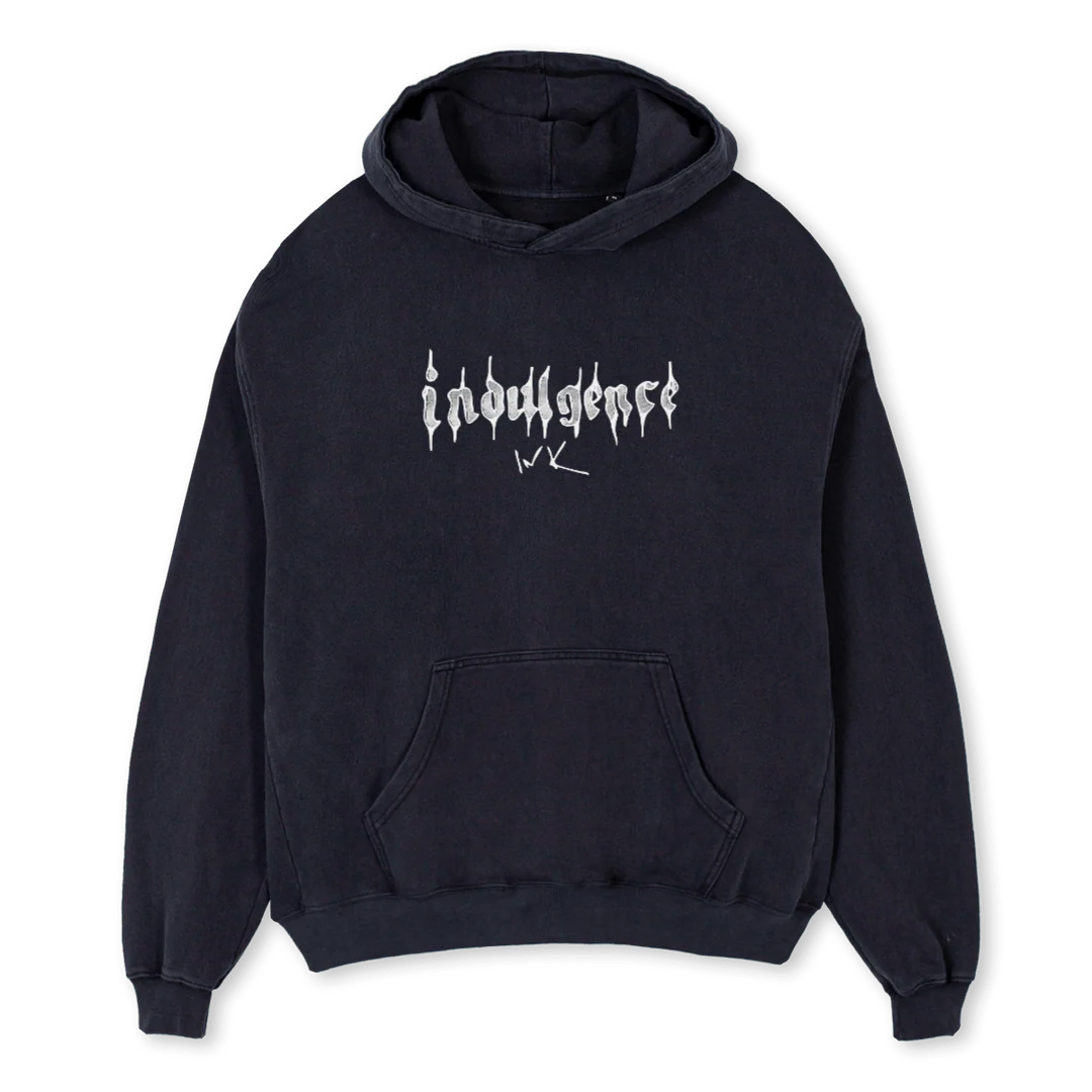OSTIN Vintage Black Oversized Hoodie.