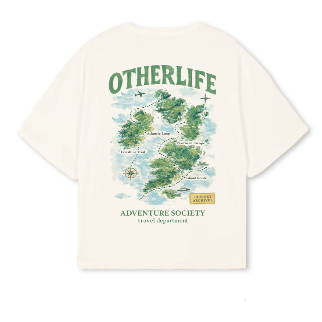 OTHERLIFE IDENTITY Vintage White Oversized Boxy Tee. - Image 2