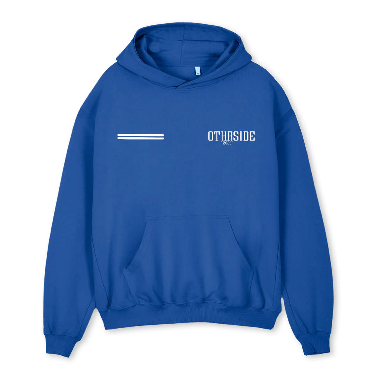 OTHRSIDE BLUE OS Cobalt Blue Oversized Hoodie.