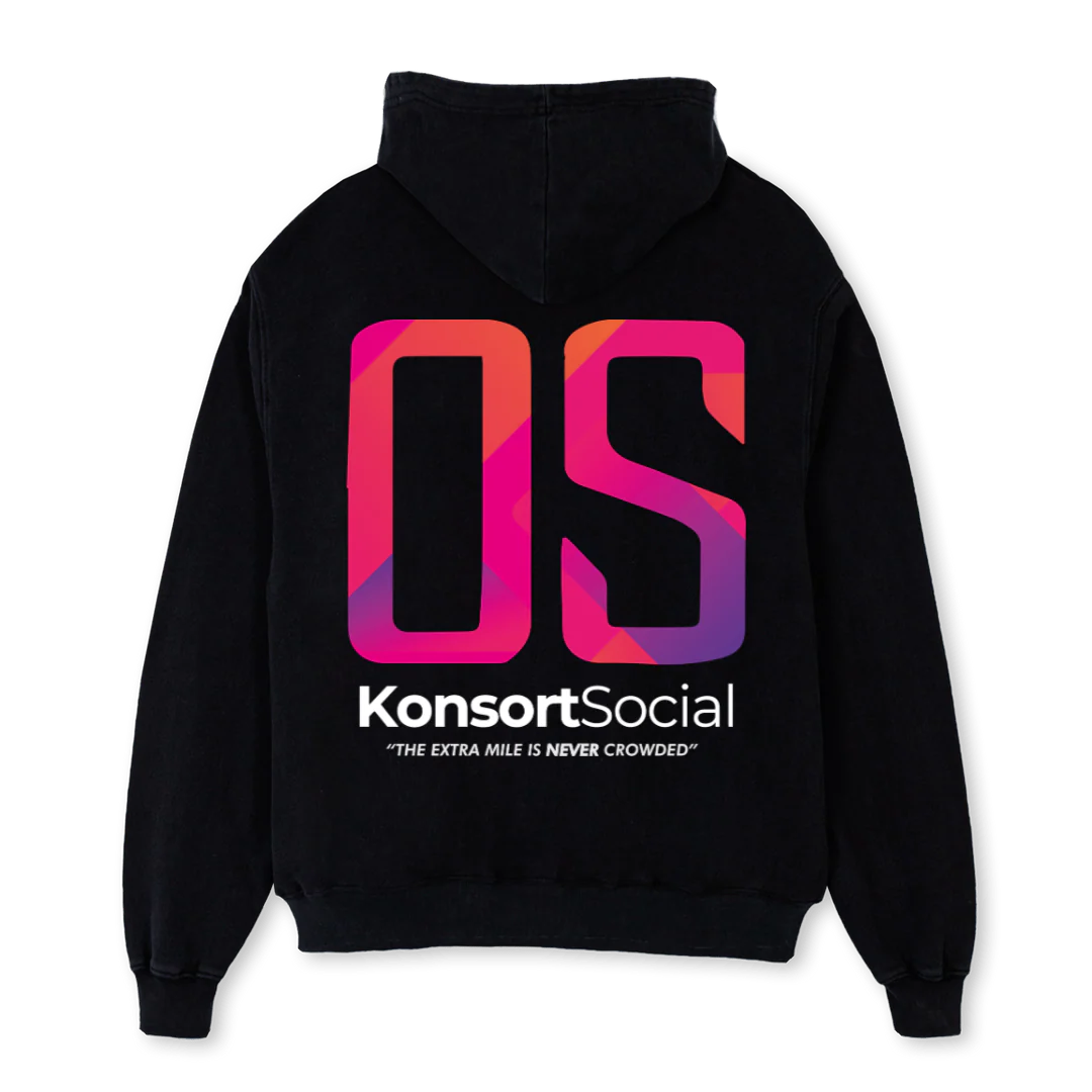 OTHRSIDEKONSORT Black Oversized Hoodie. - Image 2